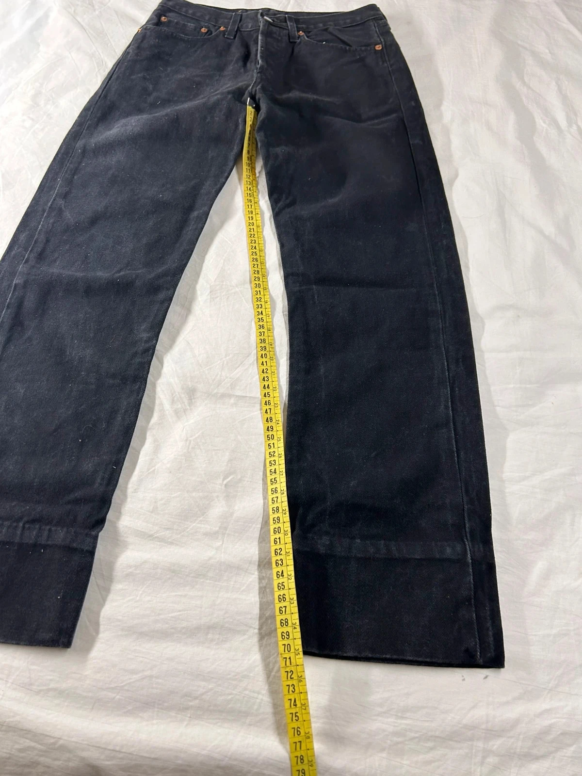 Jean Levi's lot 501 w30 l34 corte reto preto – photo 6